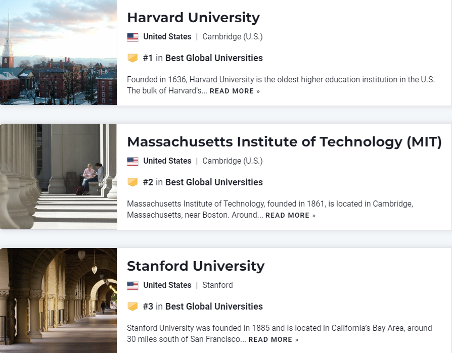 2023USNews世界大学前50排名清单： 哈佛世界第一 清华亚洲第一  排名 USNews 第9张