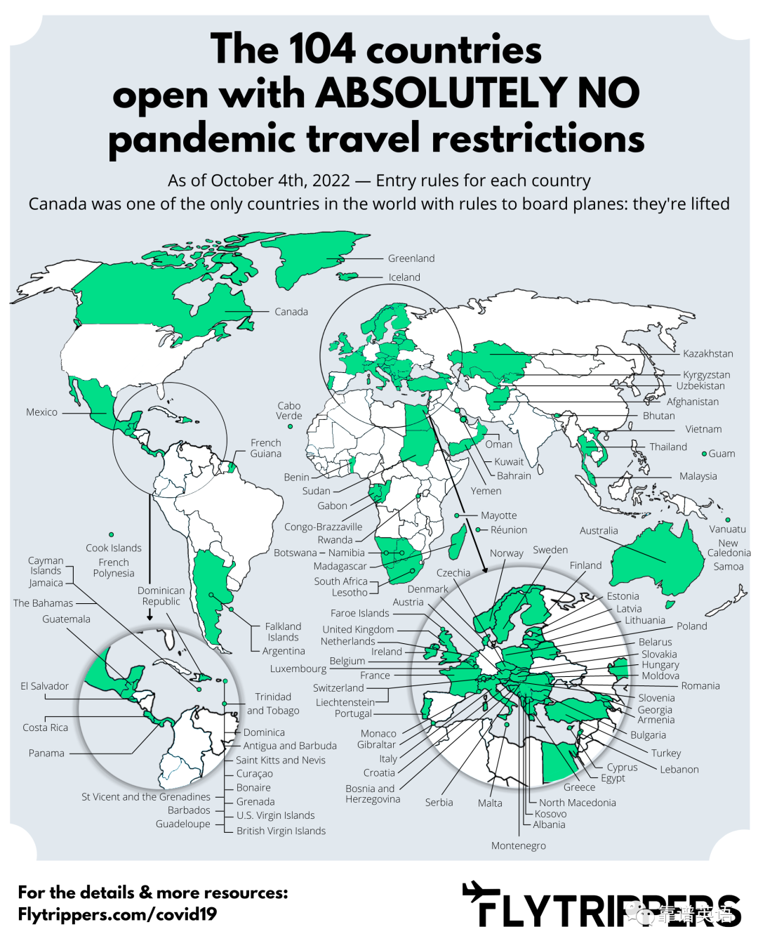 全球111国和地区取消所有新冠入境限制，甚至完全取消接种者入境检测  留学 疫情相关 第17张